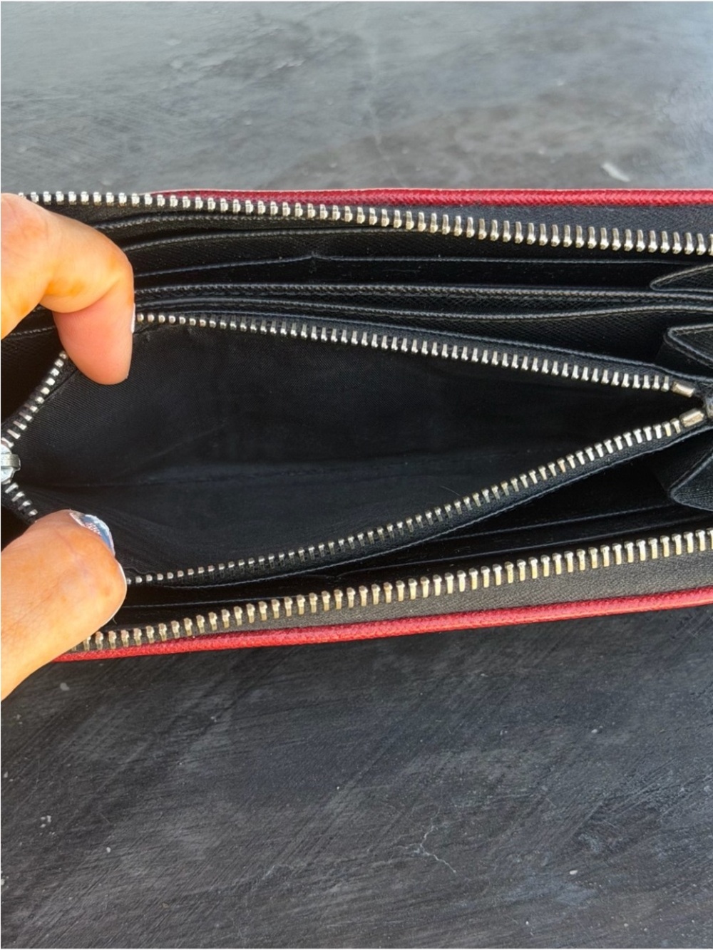 Prada Black Saffiano with Red Trim - Picture 8 of 9
